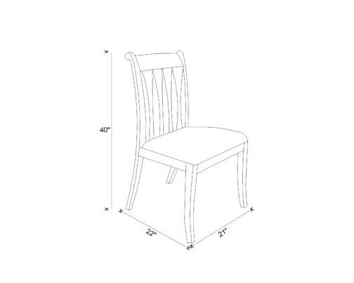 Dining Chair Drawing - Alisa