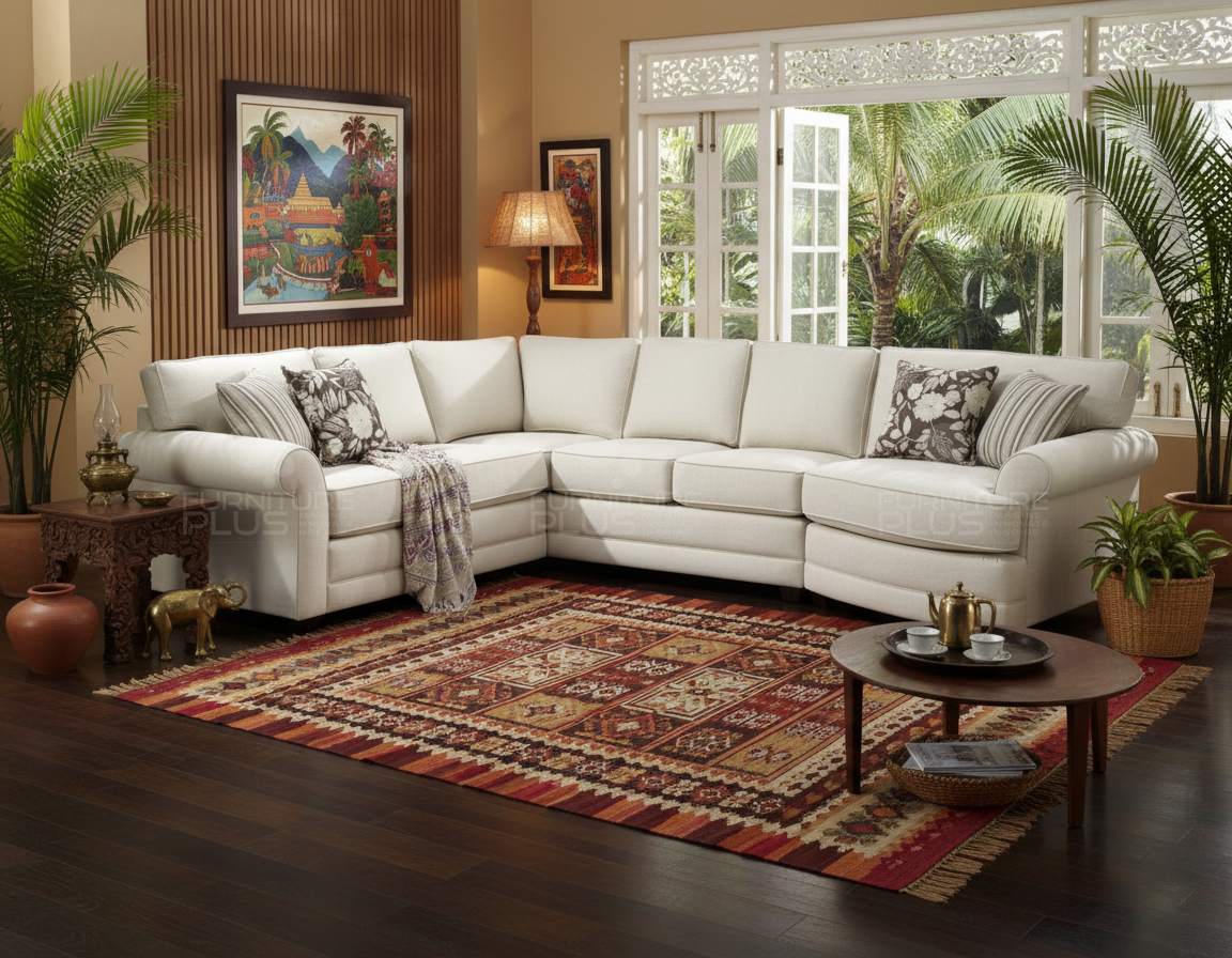 Athens - L Shape Sofa Staged
