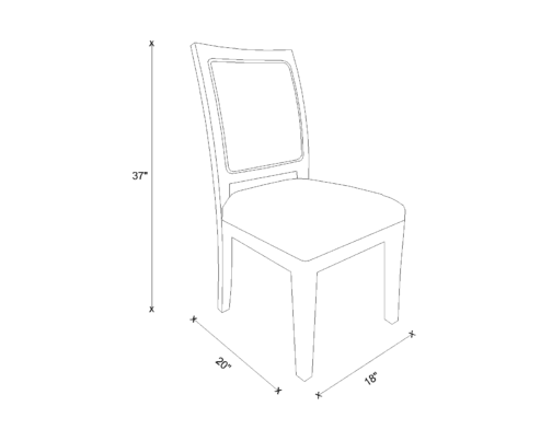 Dining Chair Drawing - Fransisca