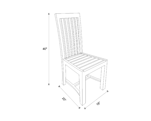 Dining Chair Drawing - Irene