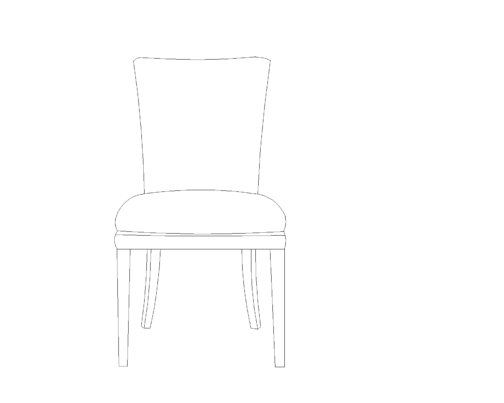 Dining Chair Drawing - Isabel