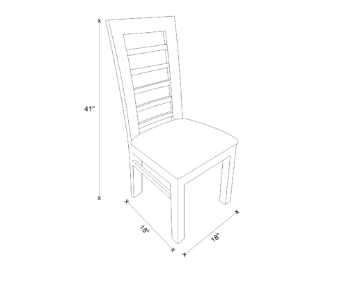 Dining Chair Drawing - Julia
