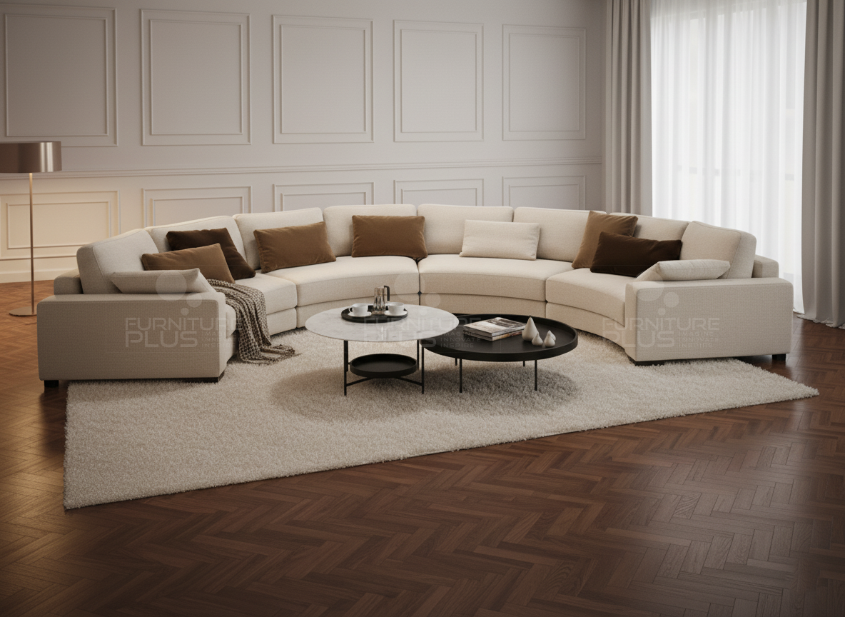 Ohio - U Shape Sofa Staged